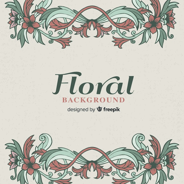 Fundo Floral Vintage Vetor Grátis 5030