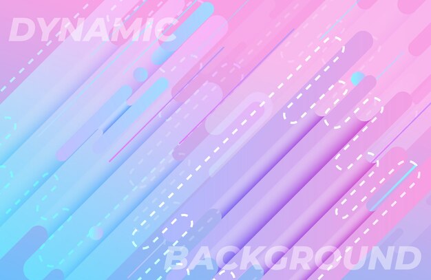 Fundo moderno com composições de formas abstratas Vetor Premium