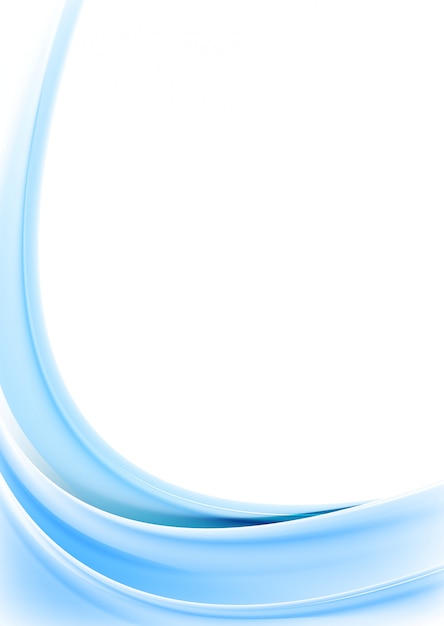 Fundo ondulado azul brilhante Vetor Premium