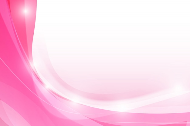 Fundo rosa abstrato com elemento de iluminação curva simples Vetor Premium