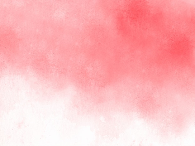 Fundo Vermelho Textura Aquarela Vetor Premium