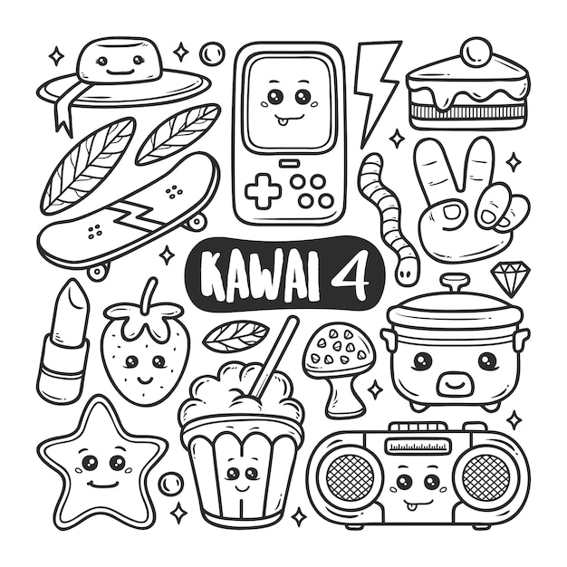 Featured image of post Desenhos Kawaii Comida Para Colorir