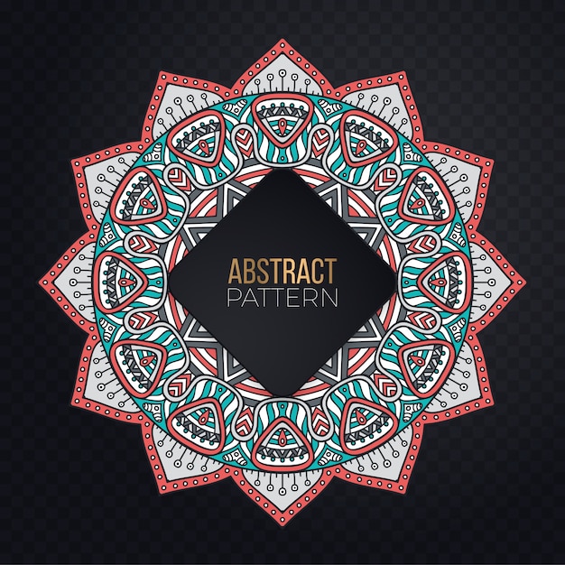 Ilustração colorida mandala Vetor grátis
