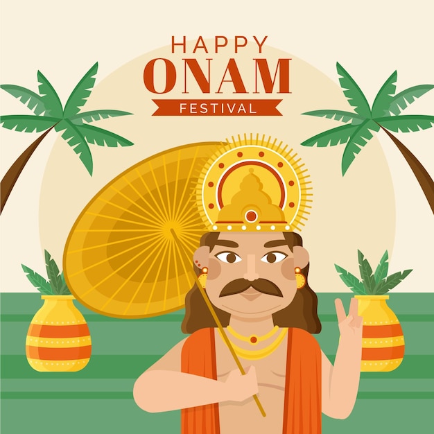 Ilustra O Da Celebra O De Onam Vetor Gr Tis