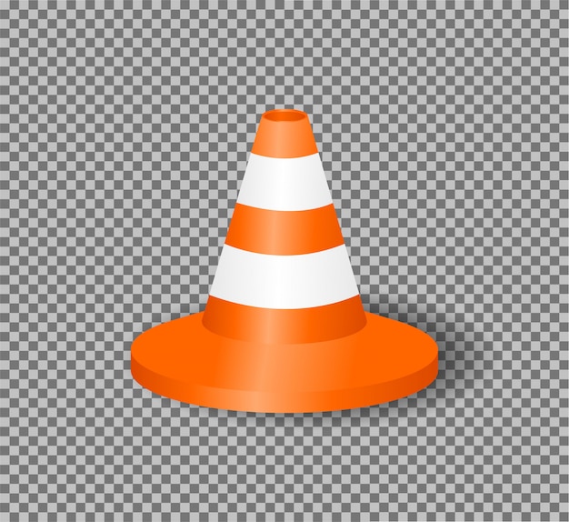 Ilustra O De Cone De Tr Fego Realista Vetor Premium