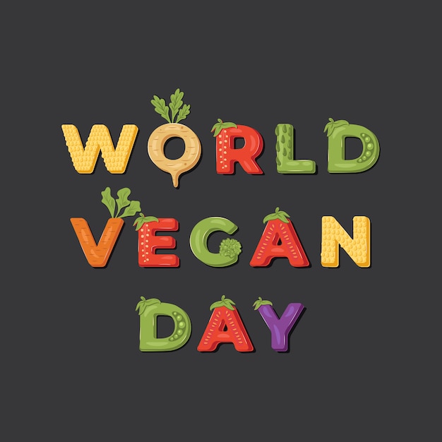 Ilustração Do Dia Mundial Do Vegetariano Vetor Premium 4422