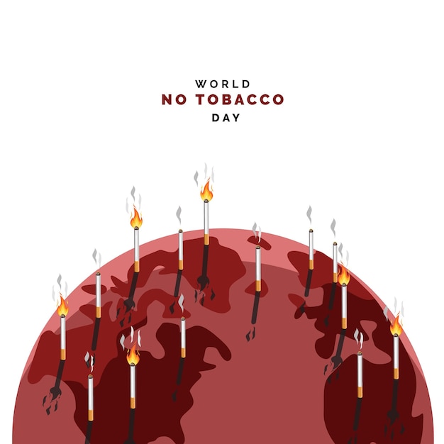 Ilustra O Do Dia Mundial Sem Tabaco Vetor Premium