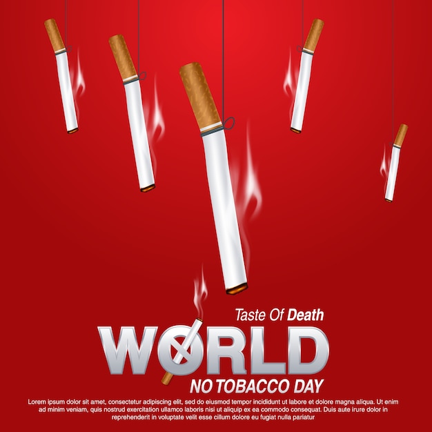 Ilustra O Do Dia Mundial Sem Tabaco Vetor Premium