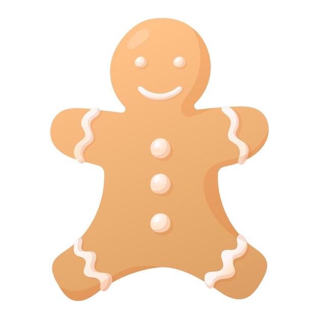 Ilustra O Em Vetor Isolada Natal De Biscoito De Homem Biscoito De