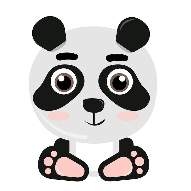 Ilustração Em Vetor Panda Bebê Fofo Personagens De Desenhos Animados Vetor Premium 3310