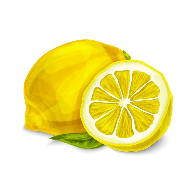 Ilustração isolado de limão Vetor Grátis