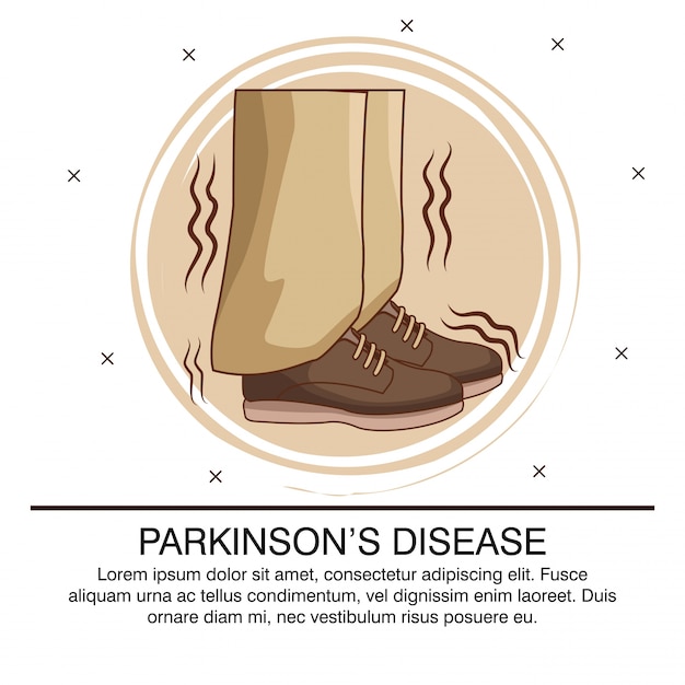 Infografia Da Doença De Parkinson Vetor Premium