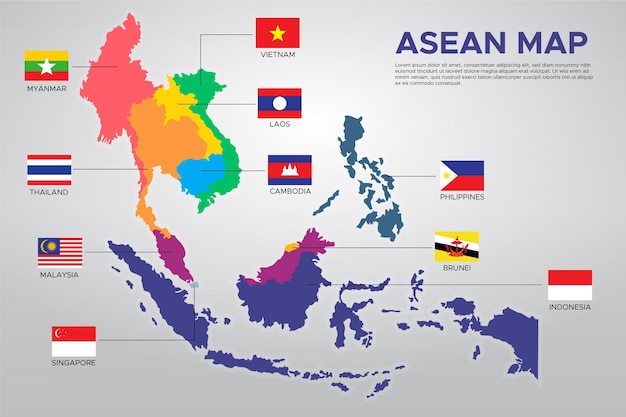 ASEAN Members Map