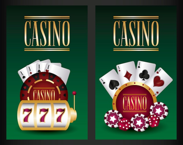 Jogo de cassino Vetor grátis