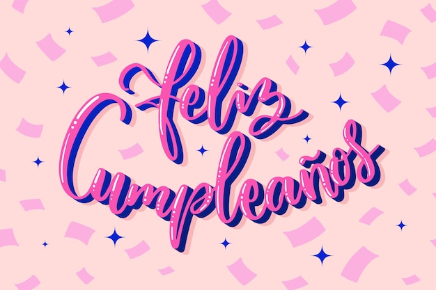 Letras de feliz cumpleaños | Vetor Grátis