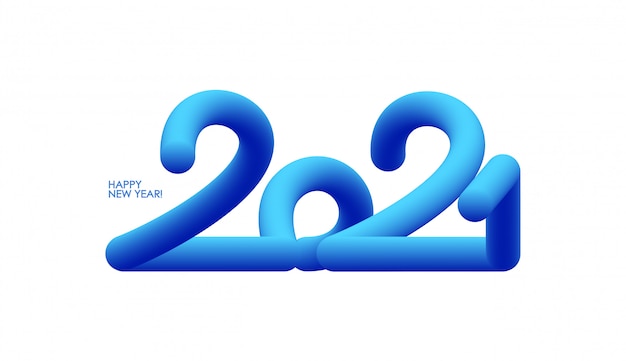 Download Letras de número 3d azul vector de 2021. feliz ano novo ...