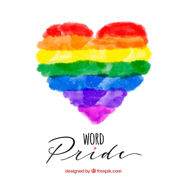 Lgbt orgulho fundo com muitas cores Vetor grátis