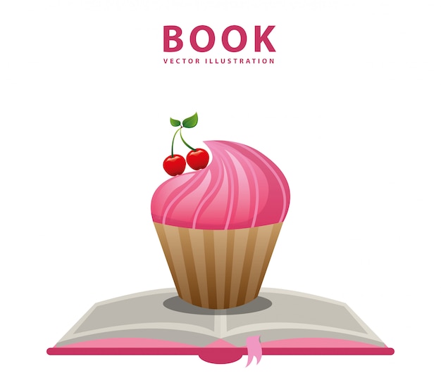 Download Livro de receita de cupcake | Vetor Premium
