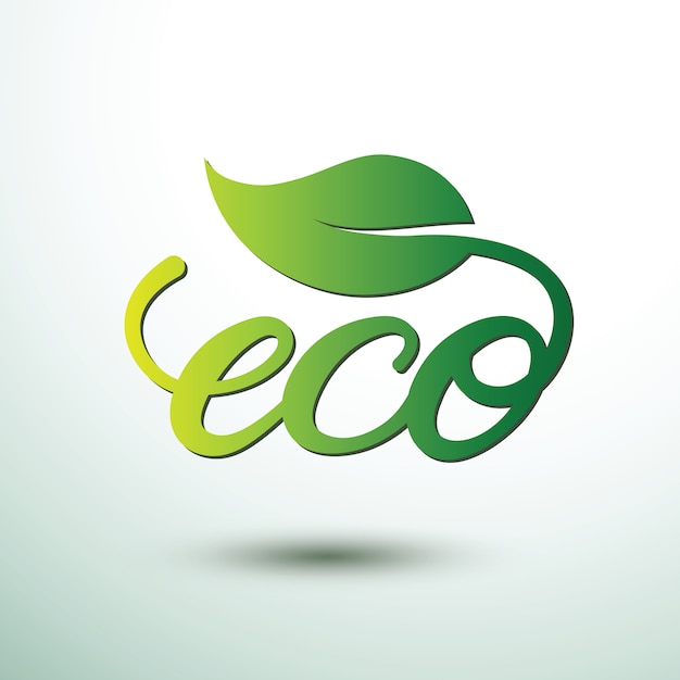 Logo eco | Vetor Premium