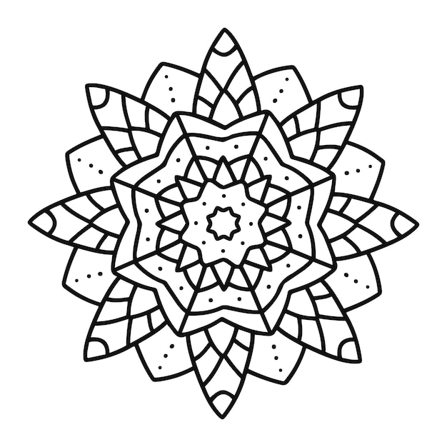 Mandala indiana Vetor grátis