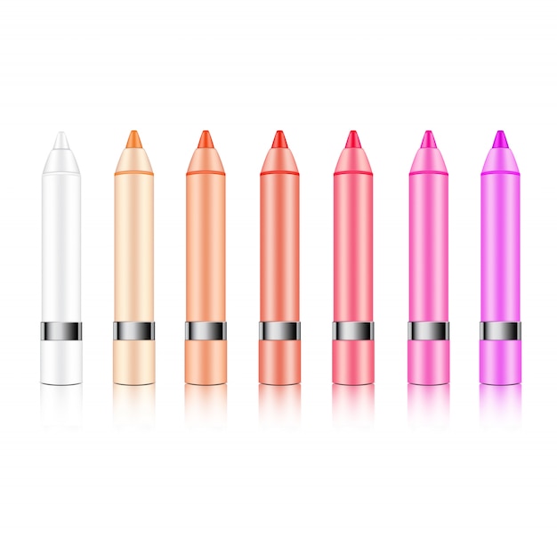 Download Mock up realistic cosmetic lipstick pencil | Vetor Premium