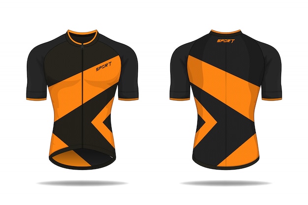 Download Modelo de camisa de ciclismo de especificação | Vetor Premium