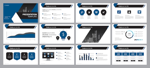 Modelo De Design De Layout De Slide De Apresentação De Negócios Vetor Premium 0649