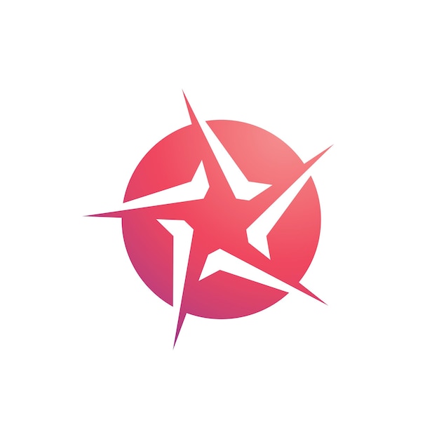 Modelo de design de logotipo de estrela design de ilustração vetorial