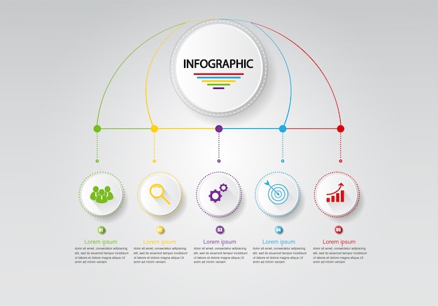 Modelo De Infogr Fico Para Neg Cios Op Es Apresenta O De Dados