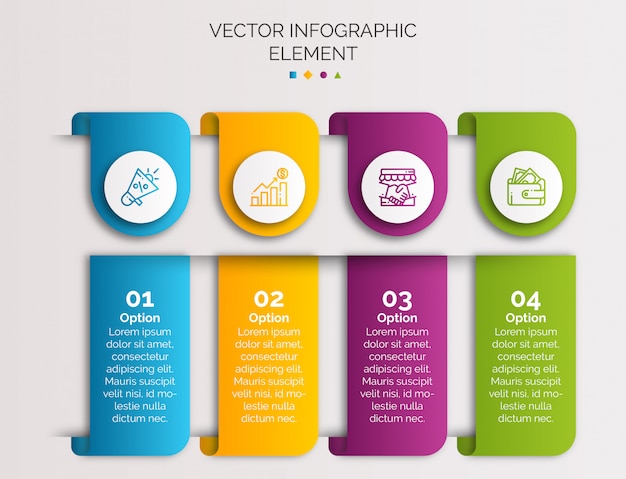 Modelo De Infográfico Vetor Premium 1542