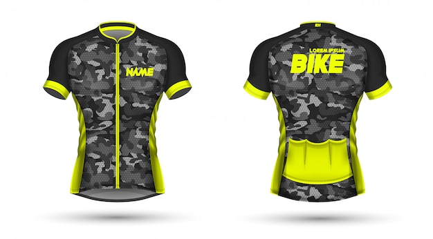 Download Modelo de jersey de ciclismo | Vetor Premium