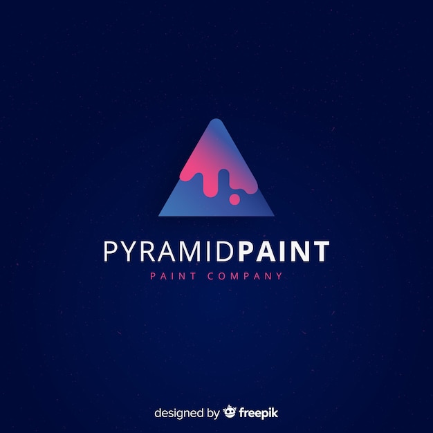Modelo de logotipo de gradiente com forma abstrata Vetor grátis