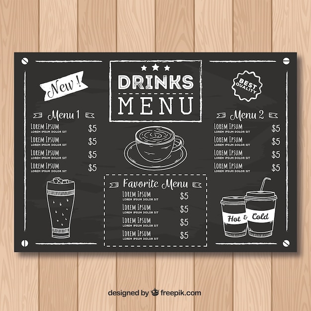 Drink Food Chalkboard  Vetores e Fotos  Baixar gratis