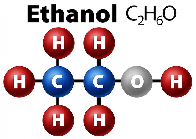 Molécula De Diagrama De Etanol Vetor Premium 5272