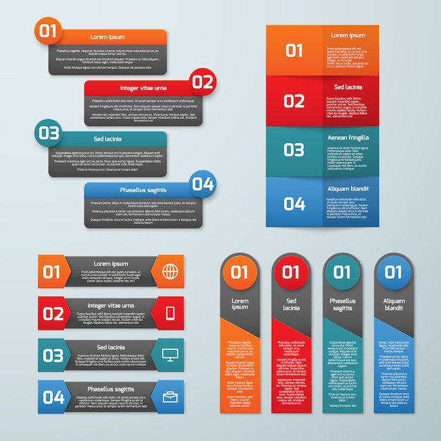 Op Es Passo A Passo De Modelos De Infogr Fico De Vetor Guias De