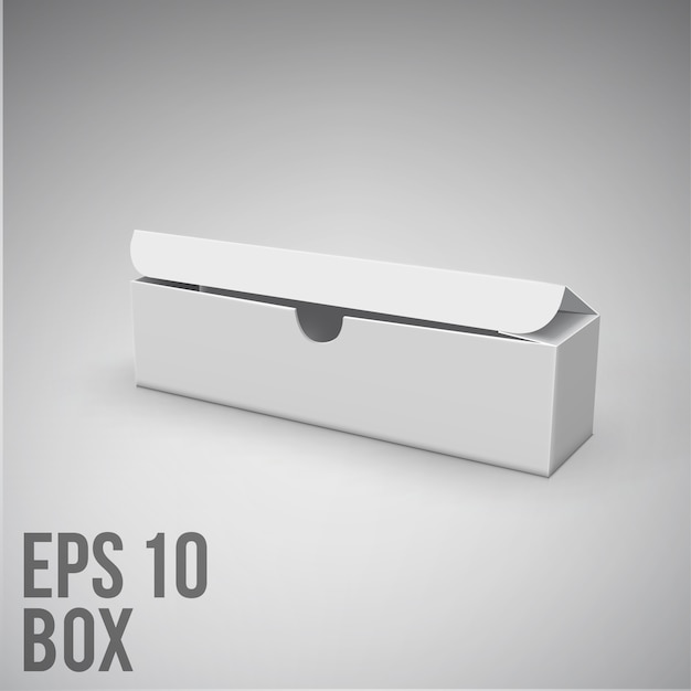 Download Pacote branco box.mockup | Vetor Premium