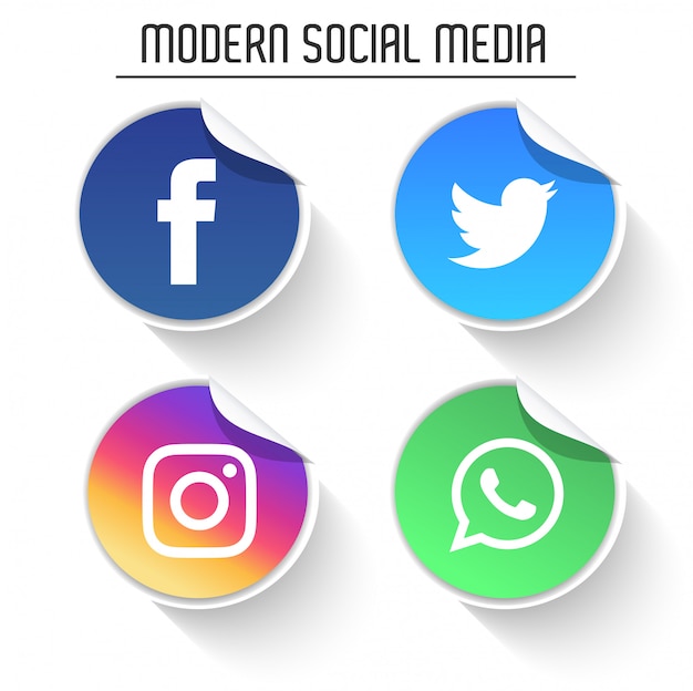 Pacote de logotipos de mídia social moderna | Baixar ...