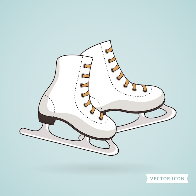 Patins De Gelo Ilustração Vetor Premium 