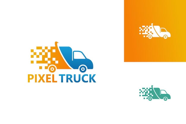 truck delivery logo design