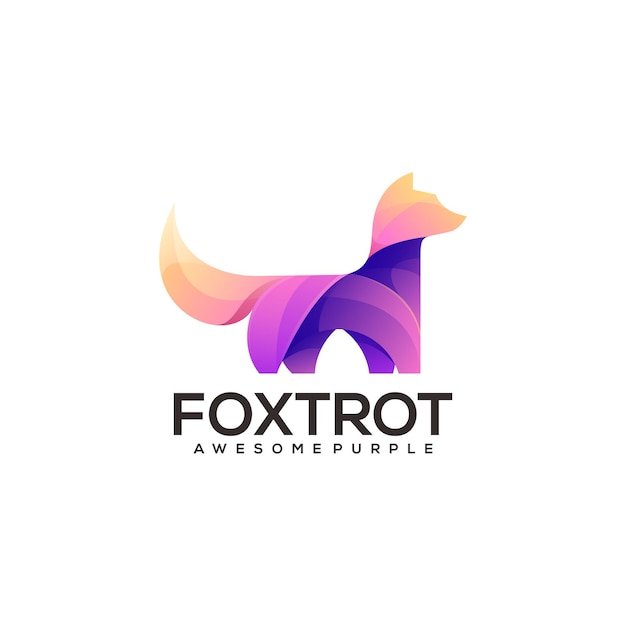 Resumo Colorido Da Ilustração Do Logotipo Da Fox Vetor Premium 4986