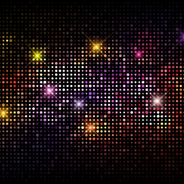 Resumo de fundo com um design luzes de discoteca Vetor grátis
