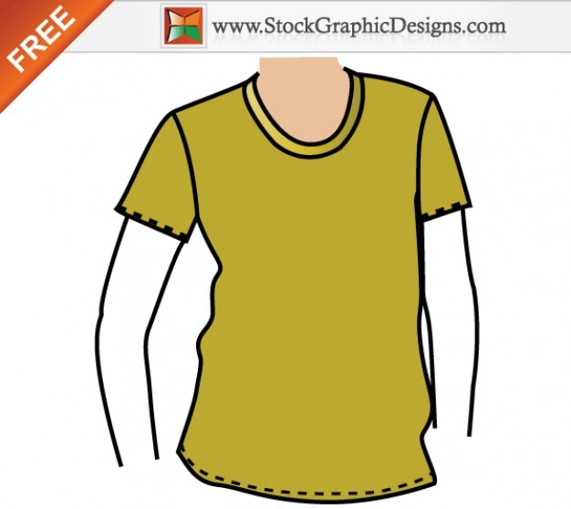 Download T template mockup camisa vector grátis | Vetor Grátis