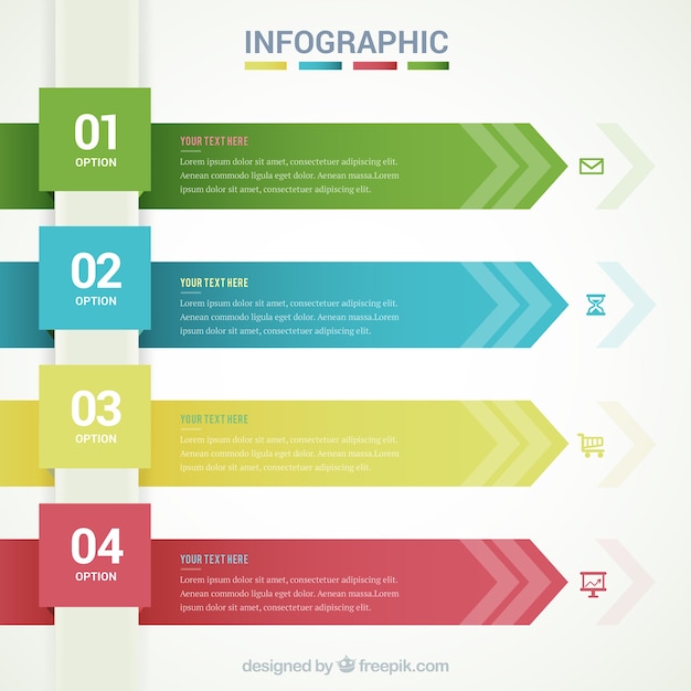 template infográfico com bandeiras