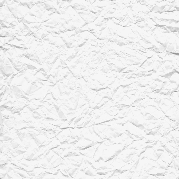 Textura De Papel Branco Amassado Vetor Premium