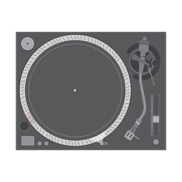 Toca-discos de vinil dj Vetor Premium