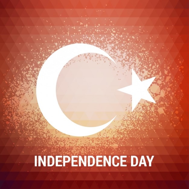 Turquia explosão de fundo do dia da independência Vetor grátis