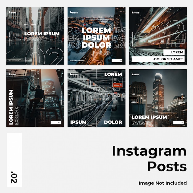 Typo photography mídia social instagram banner Vetor Premium