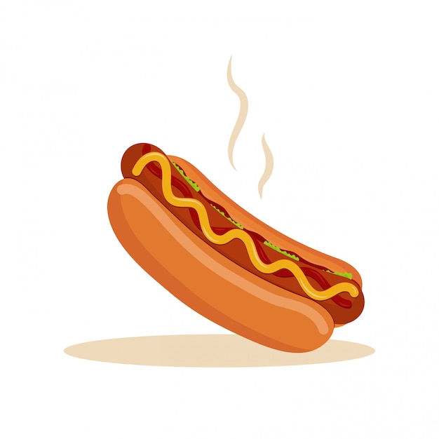 Vector Fast Food Ilustração Cachorro Quente Vetor Premium 6555