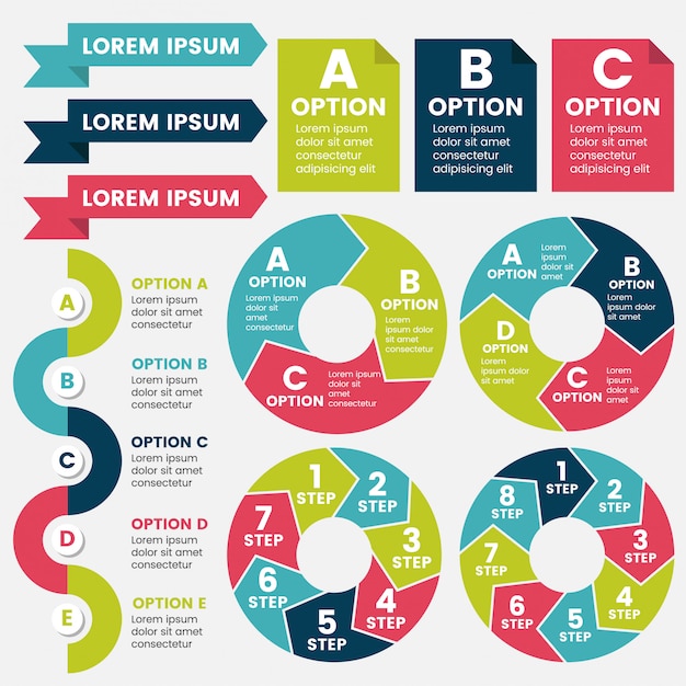 Vetor De Modelo De Design De Infográficos Vetor Premium 0293