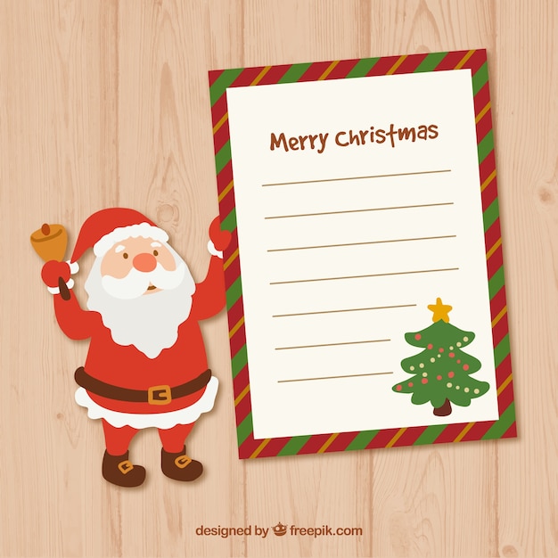 Babbo Natale lettera | Scaricare vettori gratis